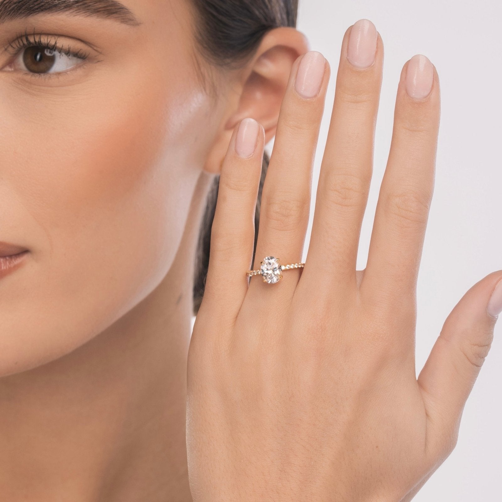 Gold 4 Prong Petite Solitaire Ring