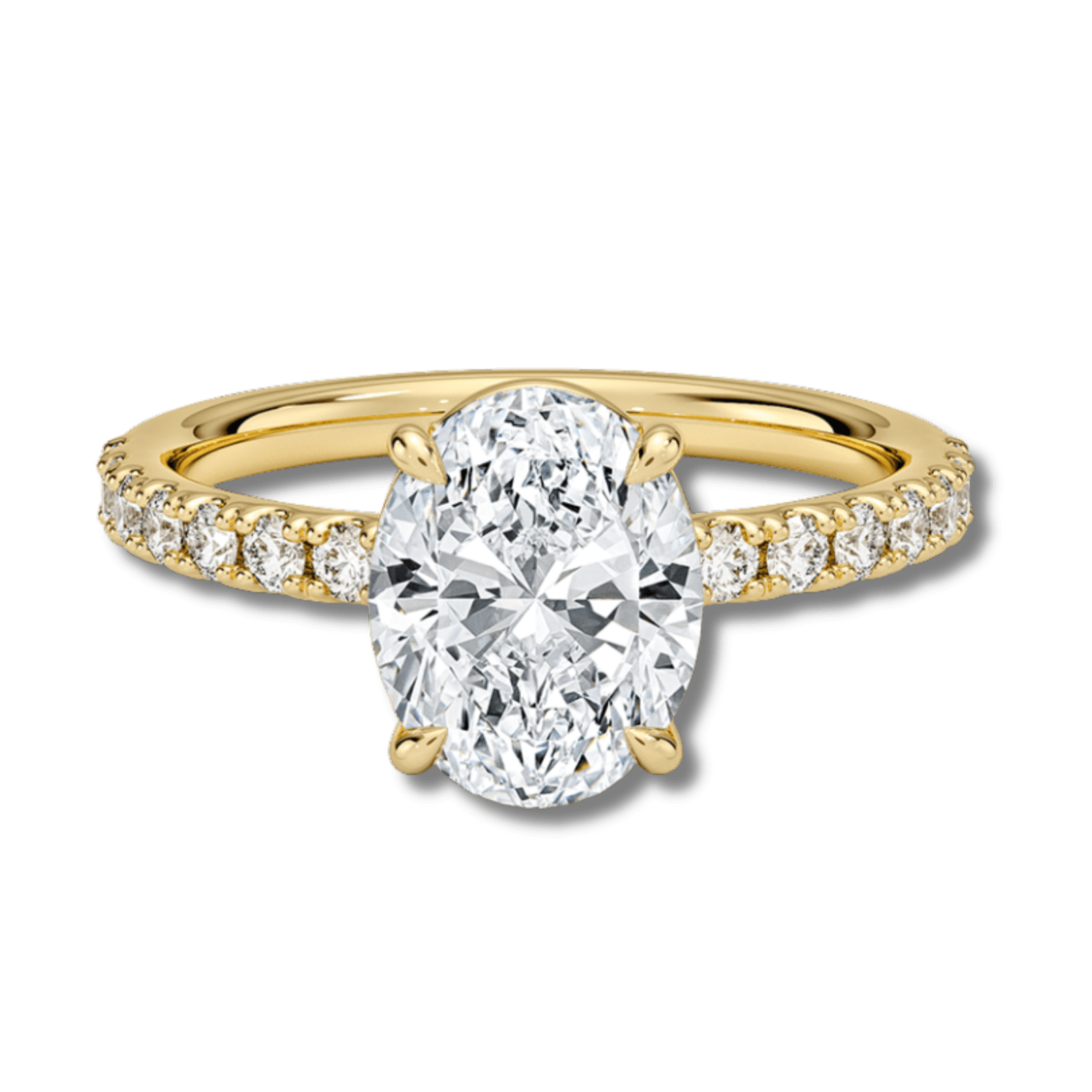 Gold 4 Prong Petite Solitaire Ring