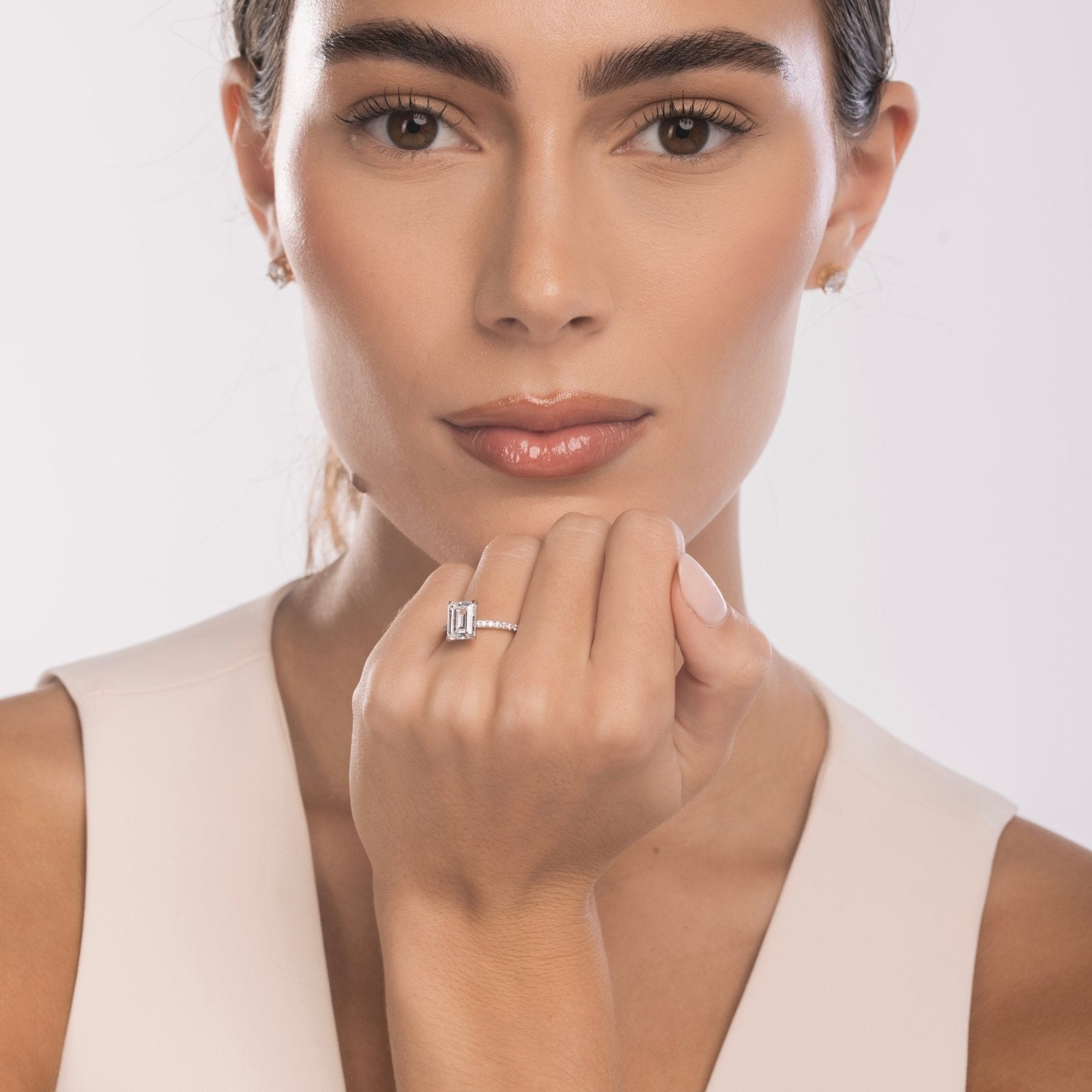 Sterling Silver Classic Emerald Cut Ring