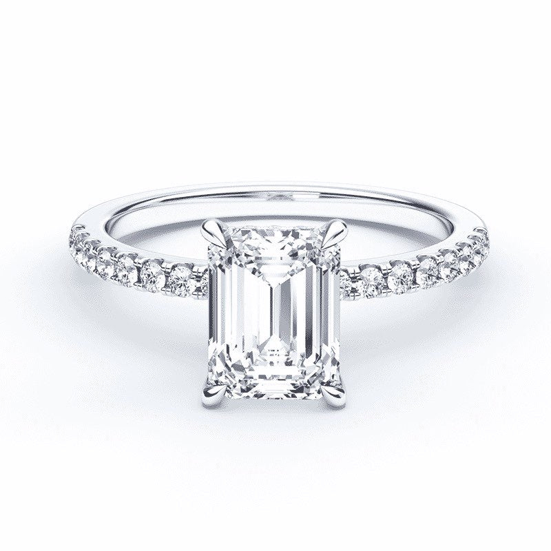 Sterling Silver Classic Emerald Cut Ring